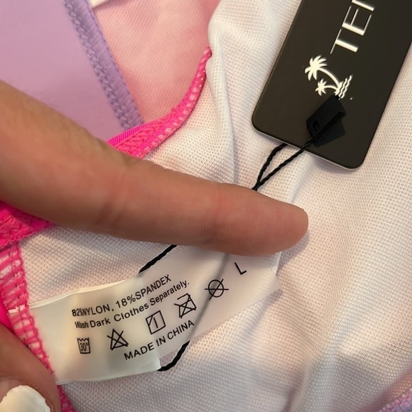 Tempt Me Purple and Pink Bikini WomenSize Large Set Brand New - Picture 7 of 7